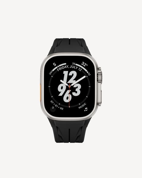 Apple Watch Strap | Sport KM - Black & Silver