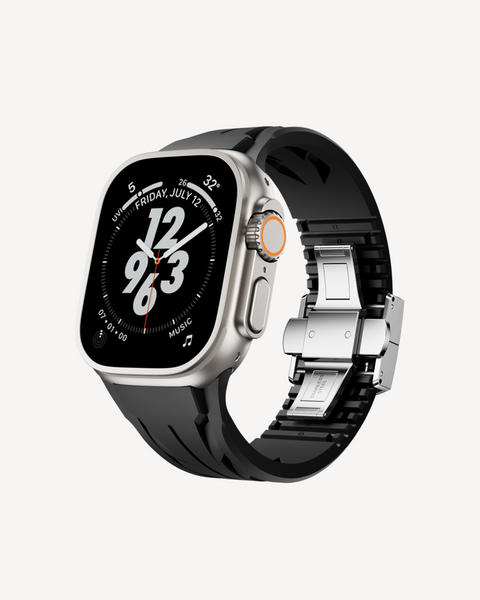 Apple Watch Strap | Sport KM - Black & Silver