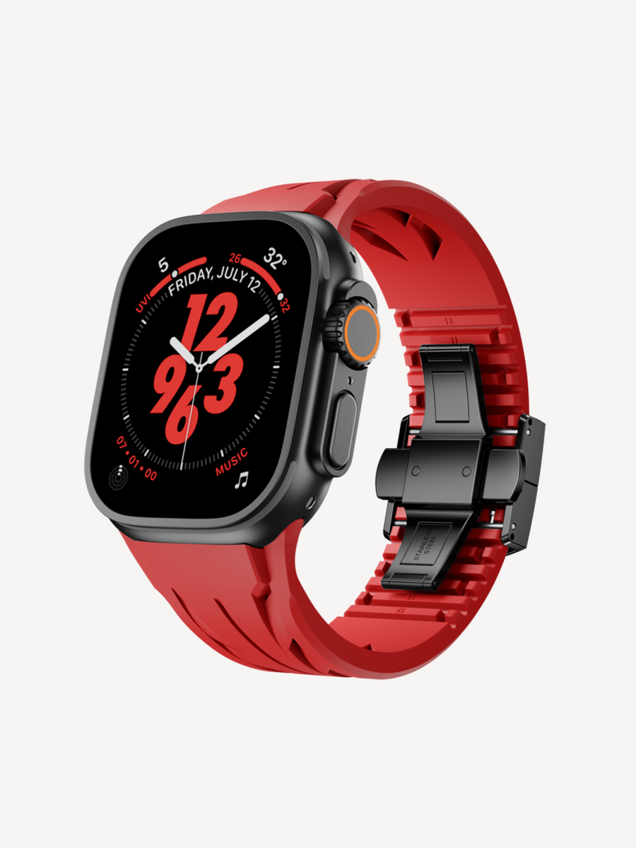 Apple Watch Strap | Sport KM - Red & Black