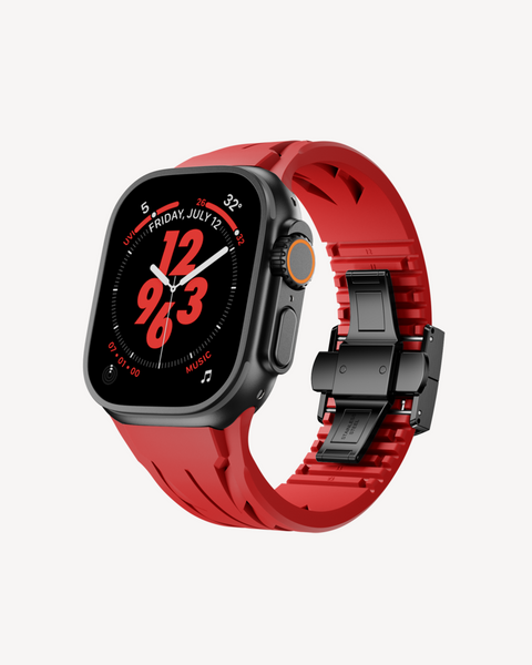 Apple Watch Strap | Sport KM - Red & Black